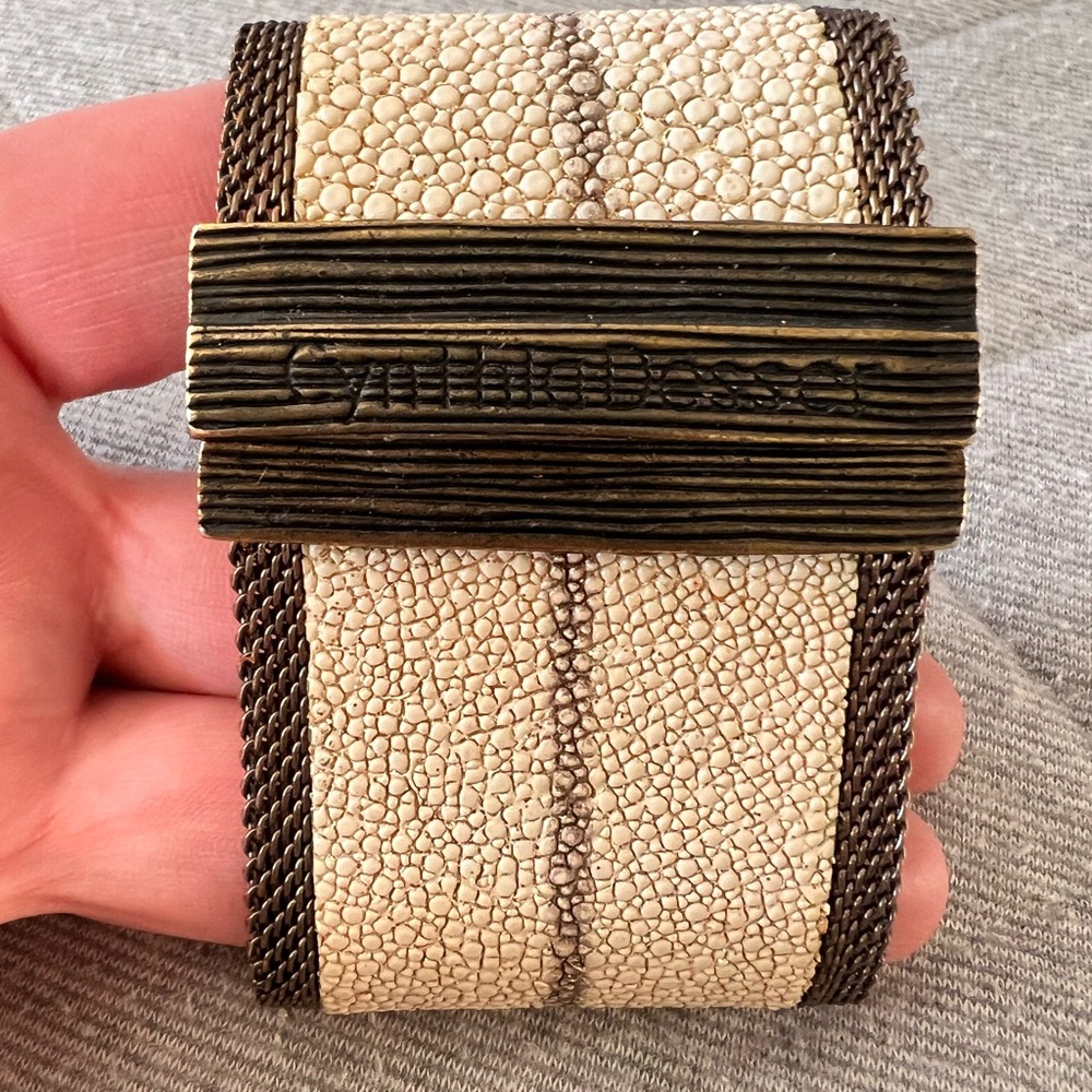 CYNTHIA DESSER Wide Cuff Bracelet w Magnetic Closure Originally $275